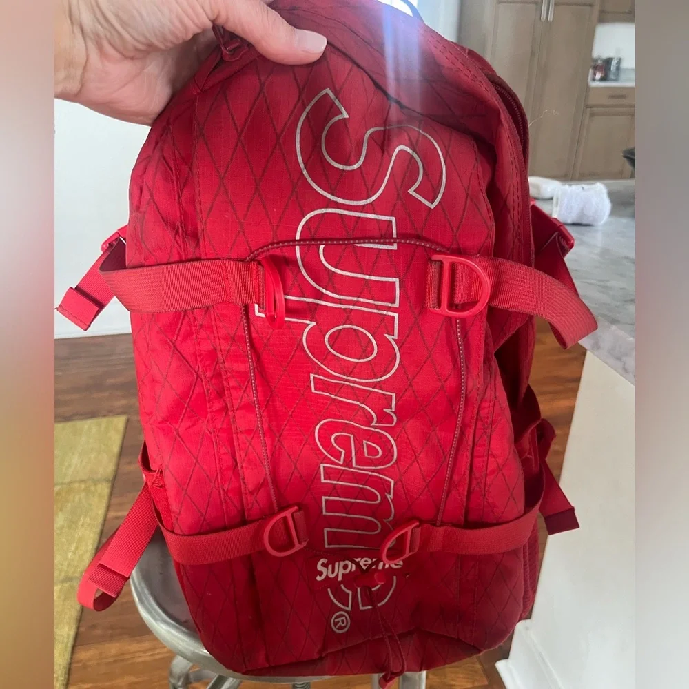 Supreme | Accessories | Red Supreme Backpack | Poshmark